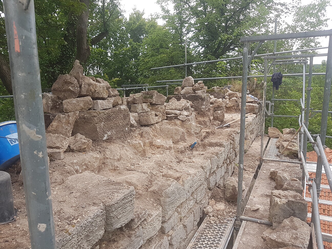 Klosterruine Gerode; Mauerwerkssicherung