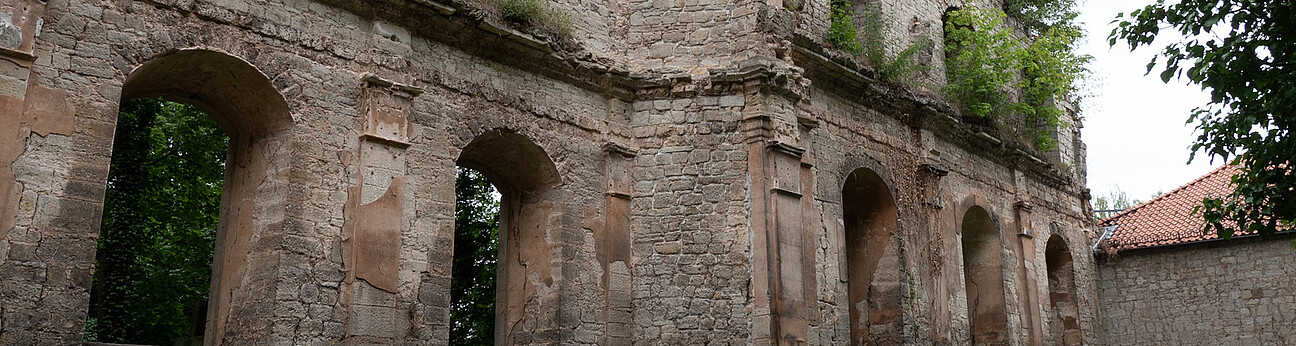 Klosterruine Gerode; Mauerwerkssicherung
